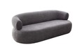 Canapea 3 locuri, Atelier del Sofa, 752EST1114, Lemn de carpen;PAL, Gri inchis