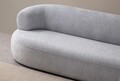 Canapea 3 locuri, Atelier del Sofa, 752EST1113, Lemn de carpen;PAL, Gri
