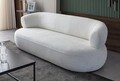 Canapea 3 locuri, Atelier del Sofa, 752EST1112, Lemn de carpen;PAL, Alb