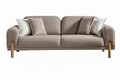 Canapea extensibila 3 locuri, Atelier del Sofa, 752EST1122, Lemn de carpen;PAL, Maro