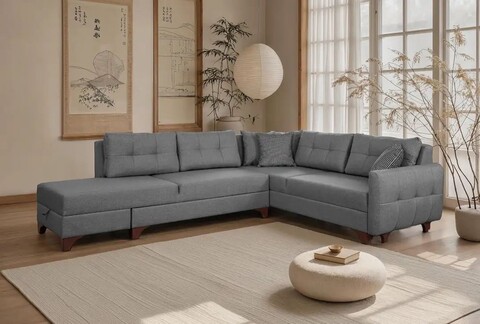 Coltar, Atelier del Sofa, 752EST1307, Lemn de carpen;PAL, Gri