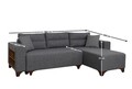 Coltar, Atelier del Sofa, 752EST1369, Lemn de carpen;PAL, Gri