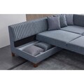 Coltar, Atelier del Sofa, 752EST1374, Lemn de carpen;PAL, Gri