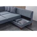 Coltar, Atelier del Sofa, 752EST1373, Lemn de carpen;PAL, Gri