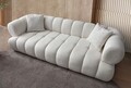 Canapea 3 locuri, Atelier del Sofa, 752EST1108, Lemn de carpen;PAL, Alb