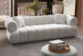 Canapea 3 locuri, Atelier del Sofa, 752EST1108, Lemn de carpen;PAL, Alb