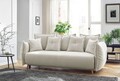 Canapea extensibila 3 locuri, Atelier del Sofa, 752EST1111, Lemn de carpen;PAL, Crem