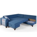 Coltar, Atelier del Sofa, 752EST1355, Lemn de carpen;PAL, Albastru