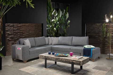 Coltar, Atelier del Sofa, 752EST1357, Lemn de carpen;PAL, Gri