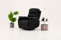 Fotoliu cu recliner, Atelier del Sofa, 752EST1509, Lemn de carpen;PAL, Negru