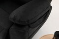 Fotoliu cu recliner, Atelier del Sofa, 752EST1509, Lemn de carpen;PAL, Negru
