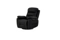 Fotoliu cu recliner, Atelier del Sofa, 752EST1509, Lemn de carpen;PAL, Negru