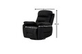 Fotoliu cu recliner, Atelier del Sofa, 752EST1509, Lemn de carpen;PAL, Negru