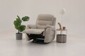 Fotoliu cu recliner, Atelier del Sofa, 752EST1508, Lemn de carpen;PAL, Crem