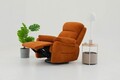 Fotoliu cu recliner, Atelier del Sofa, 752EST1507, Lemn de carpen;PAL, Caramiziu