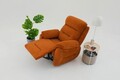 Fotoliu cu recliner, Atelier del Sofa, 752EST1507, Lemn de carpen;PAL, Caramiziu