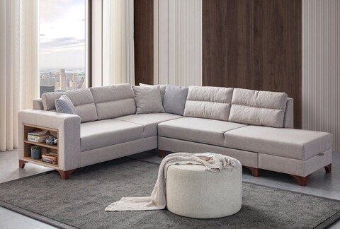Coltar, Atelier del Sofa, 752EST1367, Lemn de carpen;PAL, Crem