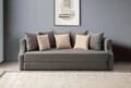 Canapea extensibila 3 locuri, Atelier del Sofa, 752EST1124, Lemn de carpen;PAL, Antracit