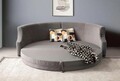 Canapea extensibila 3 locuri, Atelier del Sofa, 752EST1124, Lemn de carpen;PAL, Antracit