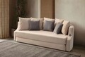 Canapea extensibila 3 locuri, Atelier del Sofa, 752EST1125, Lemn de carpen;PAL, Crem