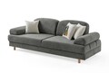 Canapea extensibila 3 locuri, Atelier del Sofa, 752EST1119, Lemn de carpen;PAL, Antracit
