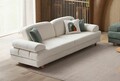 Canapea extensibila 3 locuri, Atelier del Sofa, 752EST1120, Lemn de carpen;PAL, Alb