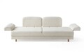 Canapea extensibila 3 locuri, Atelier del Sofa, 752EST1120, Lemn de carpen;PAL, Alb