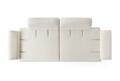 Canapea extensibila 3 locuri, Atelier del Sofa, 752EST1120, Lemn de carpen;PAL, Alb