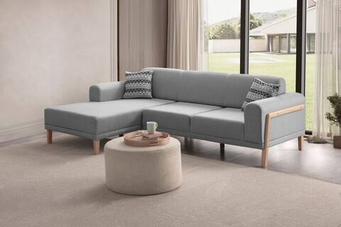 Coltar, Atelier del Sofa, 752EST1351, Lemn de carpen;PAL, Gri