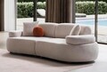 Canapea 3 locuri, Atelier del Sofa, 752EST1115, Lemn de carpen;PAL, Crem