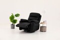 Fotoliu cu recliner, Atelier del Sofa, 752EST1506, Lemn de carpen;PAL, Negru