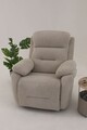 Fotoliu cu recliner, Atelier del Sofa, 752EST1505, Lemn de carpen;PAL, Crem