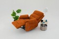 Fotoliu cu recliner, Atelier del Sofa, 752EST1504, Lemn de carpen;PAL, Caramiziu