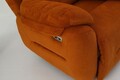 Fotoliu cu recliner, Atelier del Sofa, 752EST1504, Lemn de carpen;PAL, Caramiziu