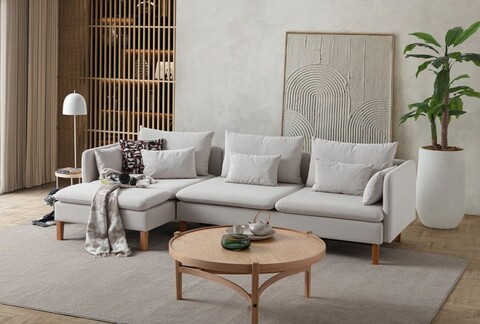 Coltar, Atelier del Sofa, 752EST1313, Lemn de carpen;PAL, Crem