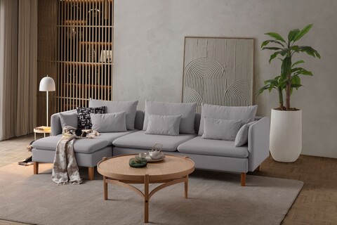 Coltar, Atelier del Sofa, 752EST1311, Lemn de carpen;PAL, Gri