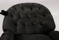 Fotoliu cu recliner, Atelier del Sofa, 752EST1512, Lemn de carpen;PAL, Negru