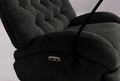 Fotoliu cu recliner, Atelier del Sofa, 752EST1512, Lemn de carpen;PAL, Negru