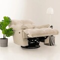 Fotoliu cu recliner, Atelier del Sofa, 752EST1514, Lemn de carpen;PAL, Crem