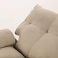 Fotoliu cu recliner, Atelier del Sofa, 752EST1514, Lemn de carpen;PAL, Crem