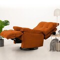 Fotoliu cu recliner, Atelier del Sofa, 752EST1513, Lemn de carpen;PAL, Caramiziu
