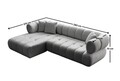 Coltar, Atelier del Sofa, 752EST1323, Lemn de carpen;PAL, Gri