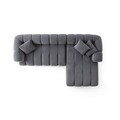 Coltar, Atelier del Sofa, 752EST1324, Lemn de carpen;PAL, Gri inchis