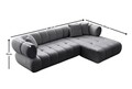 Coltar, Atelier del Sofa, 752EST1324, Lemn de carpen;PAL, Gri inchis