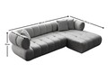 Coltar, Atelier del Sofa, 752EST1322, Lemn de carpen;PAL, Gri