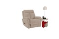 Fotoliu cu recliner, Atelier del Sofa, 752EST1502, Lemn de carpen;PAL, Crem