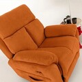Fotoliu cu recliner, Atelier del Sofa, 752EST1501, Lemn de carpen;PAL, Caramiziu