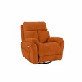 Fotoliu cu recliner, Atelier del Sofa, 752EST1501, Lemn de carpen;PAL, Caramiziu
