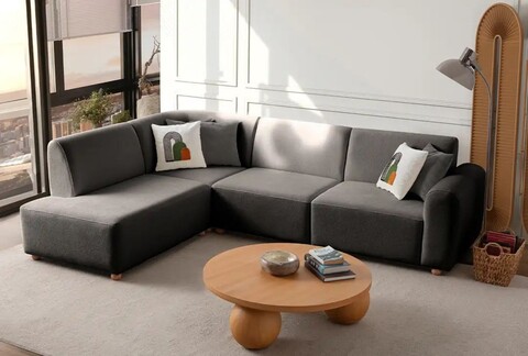 Coltar, Atelier del Sofa, 752EST1334, Lemn de carpen;PAL, Antracit