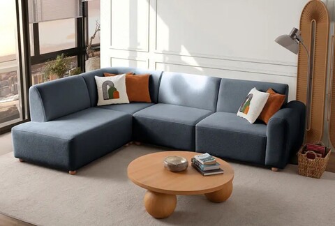 Coltar, Atelier del Sofa, 752EST1339, Lemn de carpen;PAL, Albastru